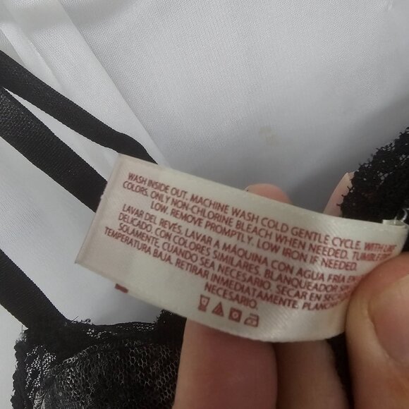 Y2K Babydoll Tank Black Snakeskin Mesh Lace Goth Fairy Whimsigoth M - Picture 9 of 10